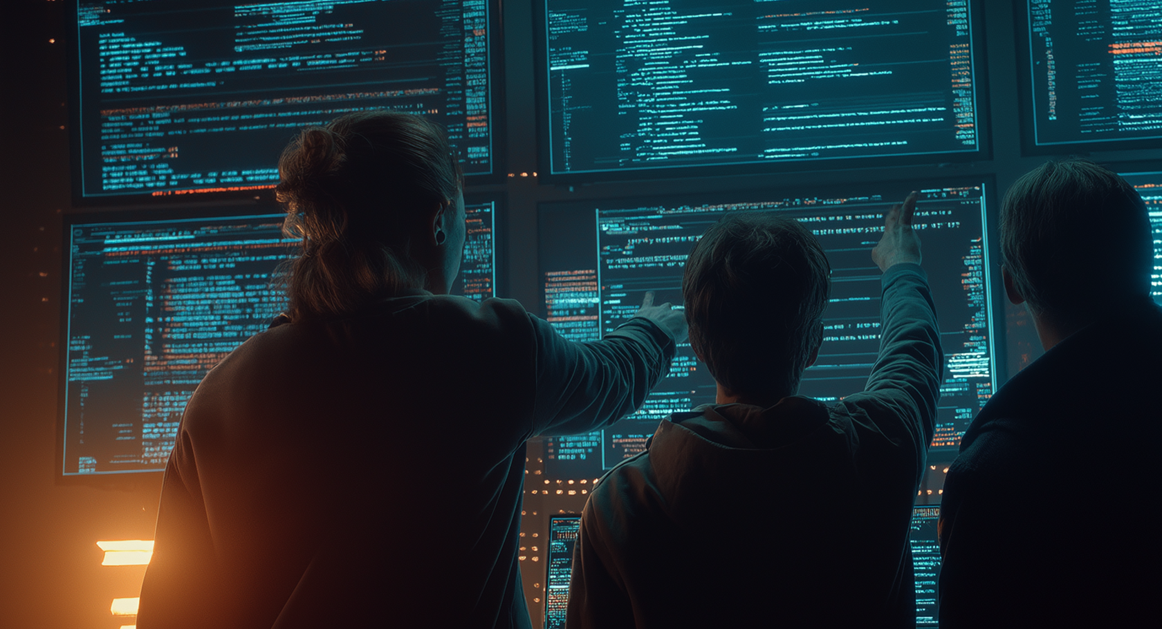 노트북을 반 즈음 접은 이미지